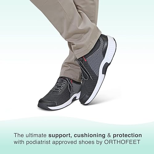Orthofeet Men's Orthopedic Knit Edgewater Sneakers