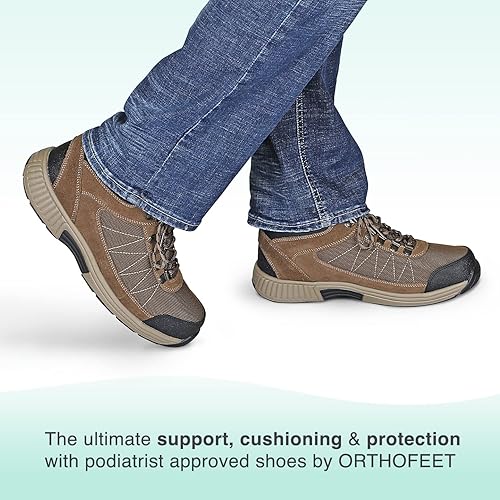 Orthofeet Men's Orthopedic Leather Hunter Boots